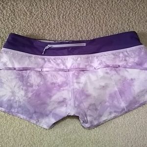 Lululemon Tie Dye Bruised Berry Speed Shorts 3” in